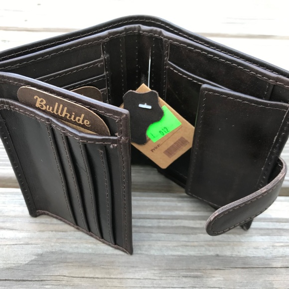 Men Wallet Brown Supreme Genuine Leather Bi Fold - Picture 2 of 8